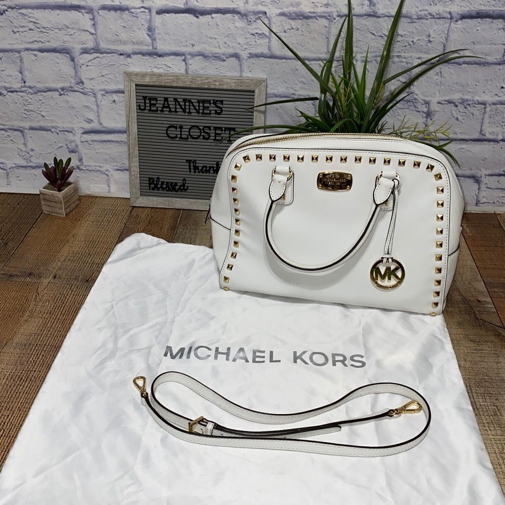Michael Kors Selma Lg Studded saffiano leather Tote